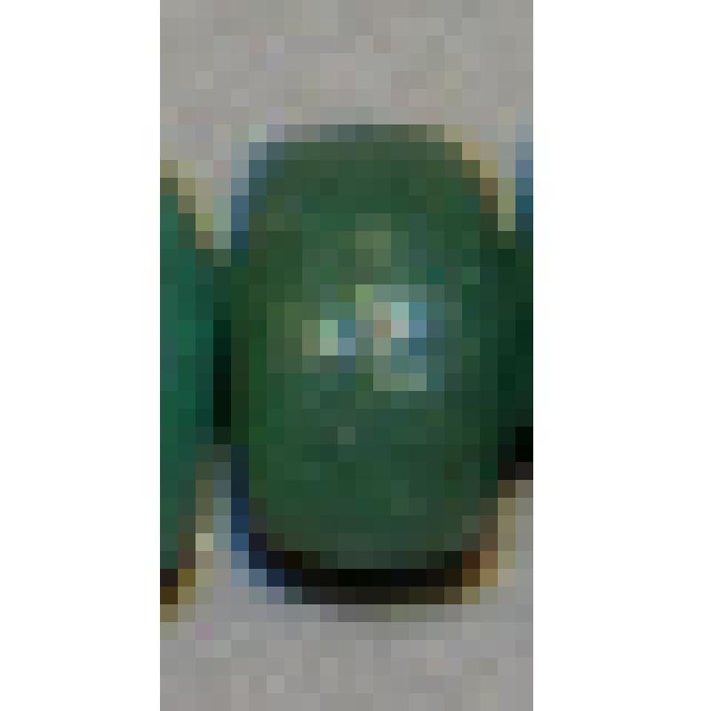 Бисер зеленый круглый уплощенный, №394 в низке