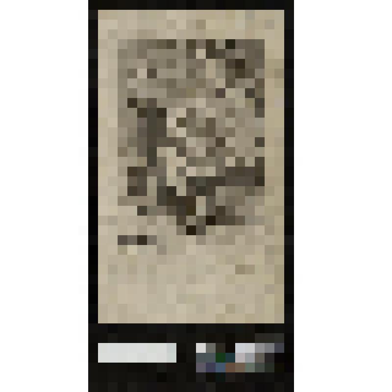 Карикатура. Мирабо сидит за столом и пишет