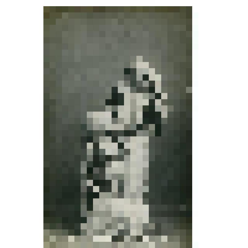 Фотография. Балашова и Мордкин в роли, в восточном одеянии, Балашова полусидит, руки сложены на коленях, Мордкин стоит за ней, всматривается в лицо