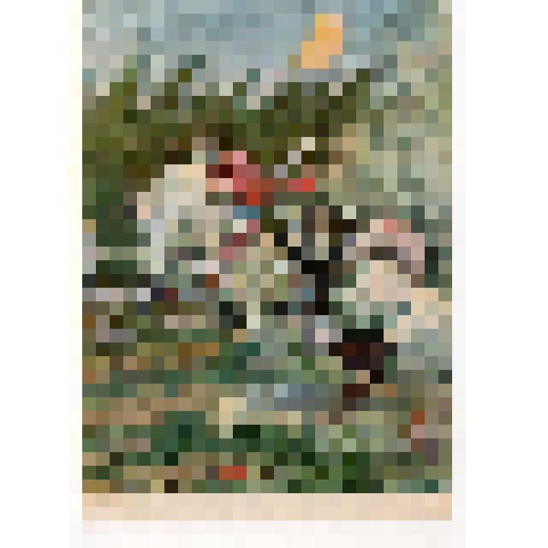 Открытка художественная. Иллюстрация к русской народной сказке "Кот-серый лоб, козел да баран"