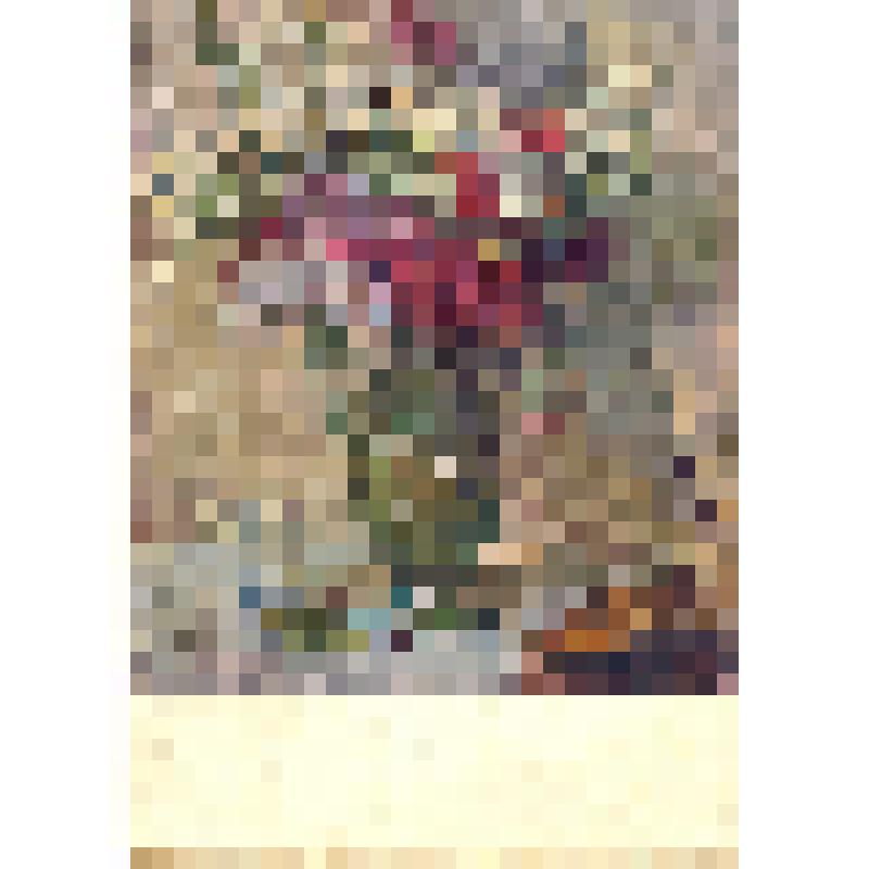 Открытка. Флоксы в зелёной вазе