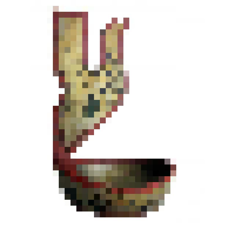 Солонка с хохломской росписью и ручкой в виде птицы с поднятыми крыльями