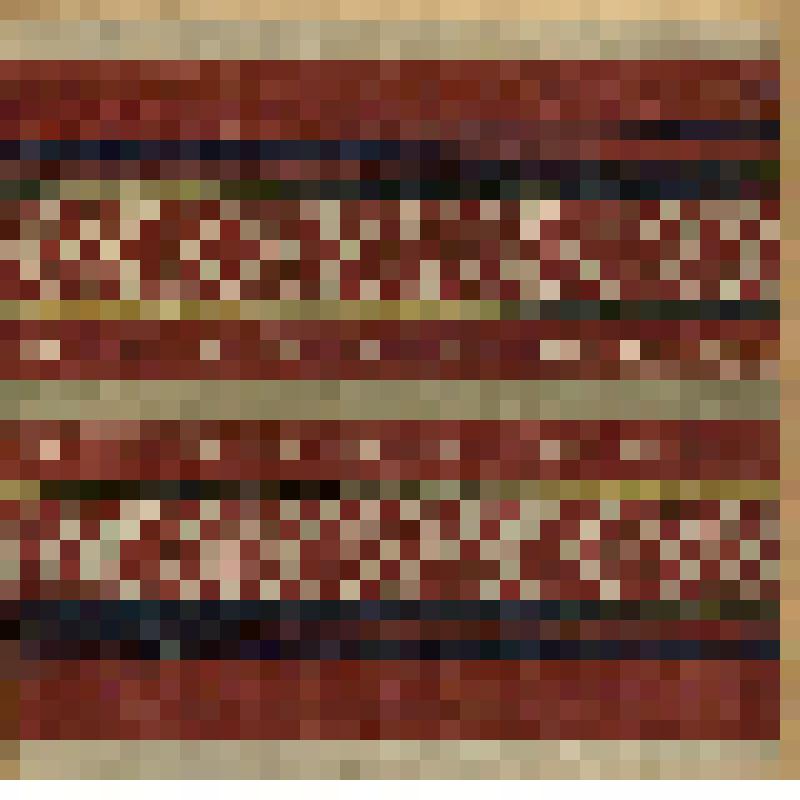 Зарисовка образца ткачества. Рукав женской рубахи. Из альбома «Русское народное искусство. Узорное ткачество»