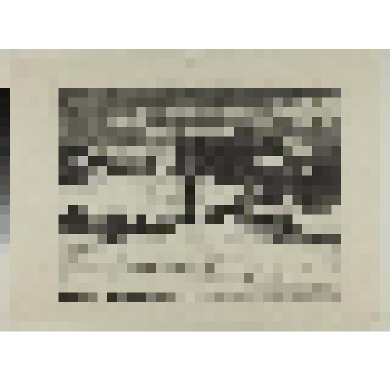 Зимний пейзаж, гравюра