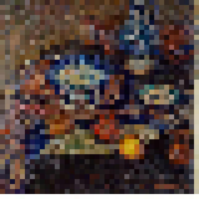 Картина "Натюрморт с голубой керамикой"