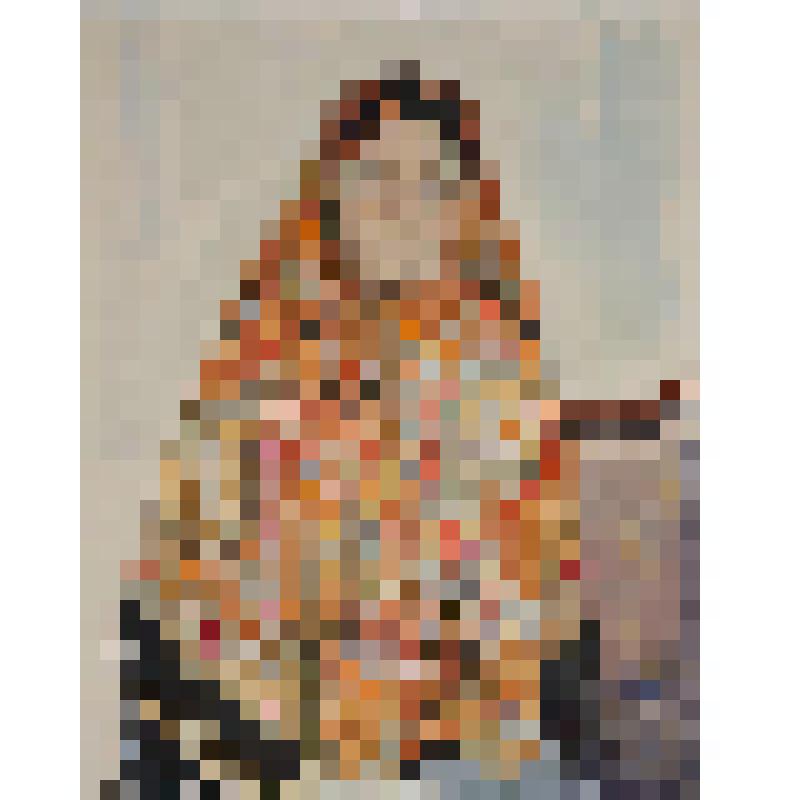 Старуха в шали. Рисунок