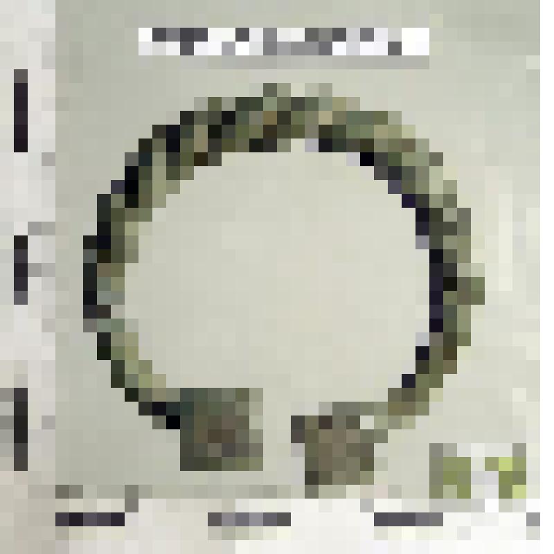 Фибула подковообразная, витая, с квадратными головками