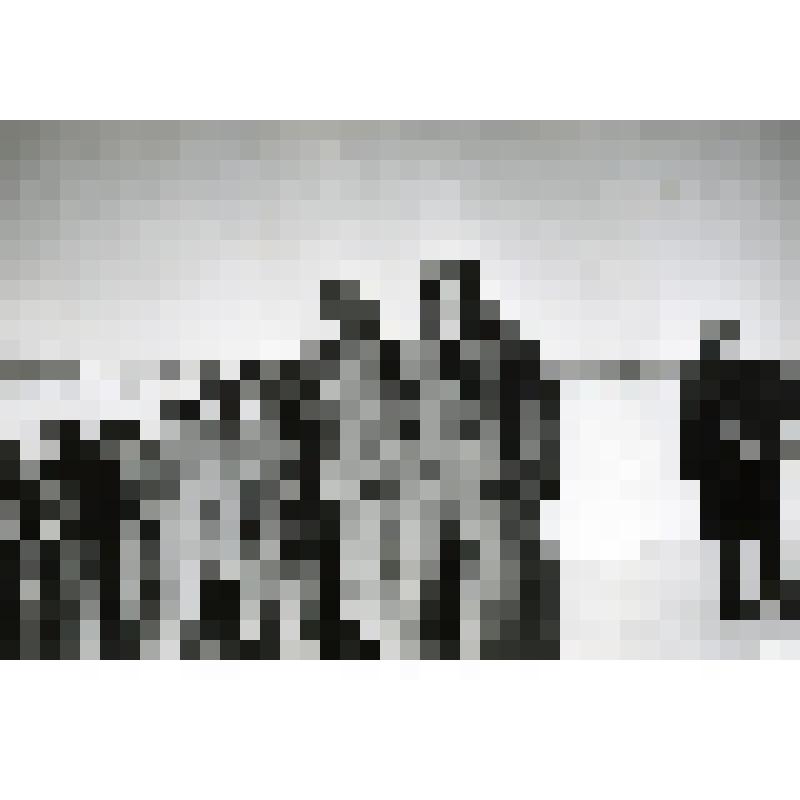 Фото ч/б. Немецкие пленные. Волоколамское направление. Декабрь 1941 г