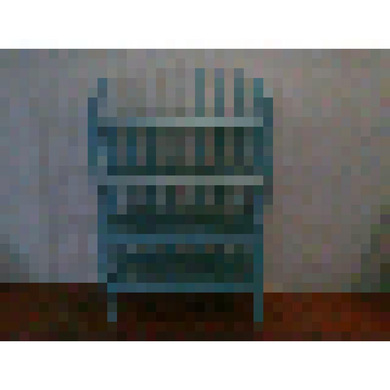 Этажерка синего цвета с 4 полками