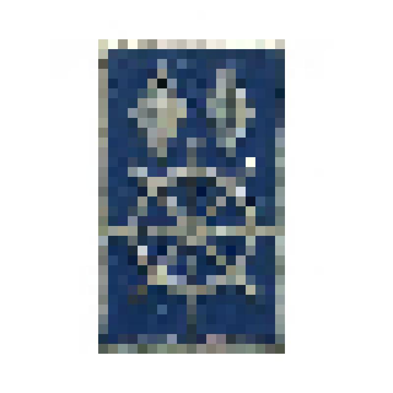 Значок. Штурвал и две рыбы, на иголке. СССР