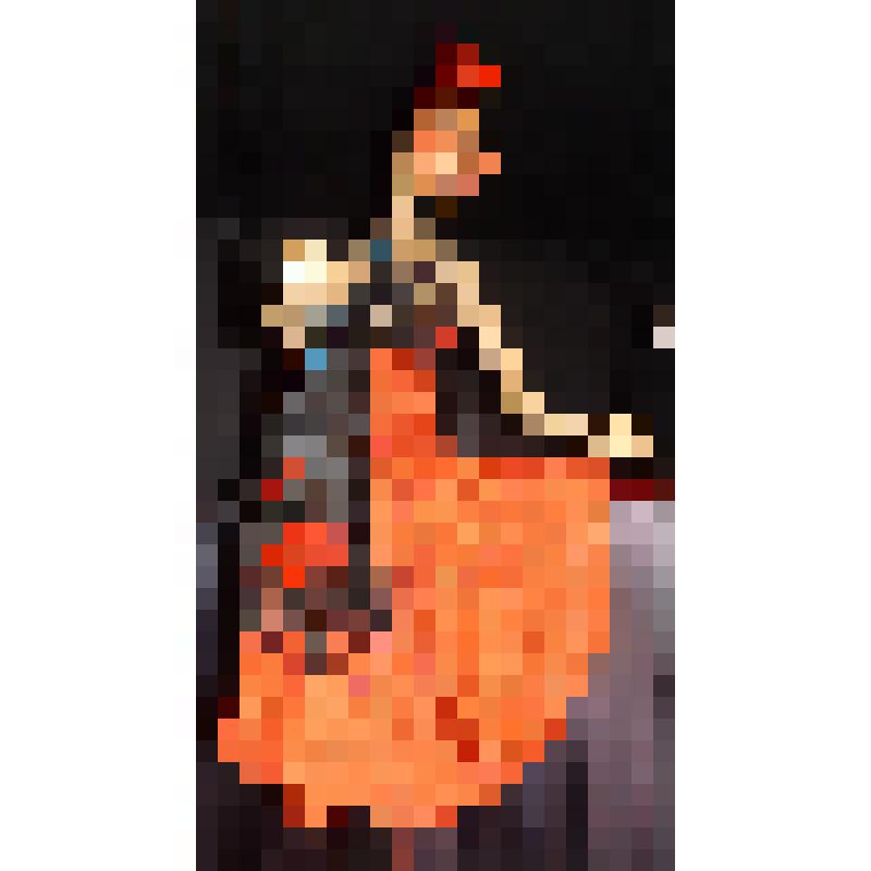 Кукла "Кармен" к концертному номеру "Хабанера" (на музыку Ж. Бизе)