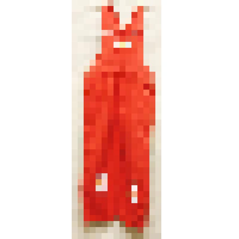 Комбинезон для девочки красный с аппликациями