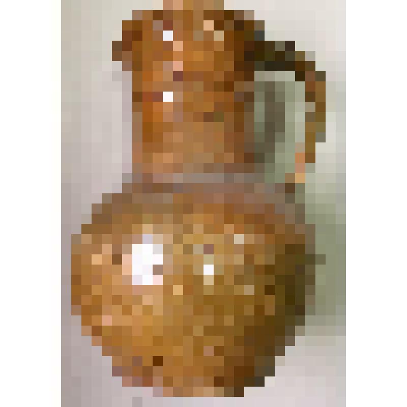 Кувшин красноглиняный,приобретеный в результате проводившейся в июле 1996 г. историко-этнографической экспедиции, организованной международной ассоциацией иследователей истории и культуры российских немцев (руководитель Плеве И.Р.)