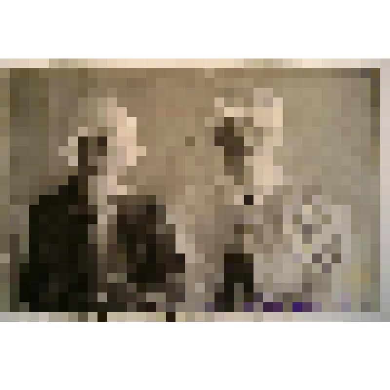 Негатив. Портрет парный погрудный мужчины и женщины