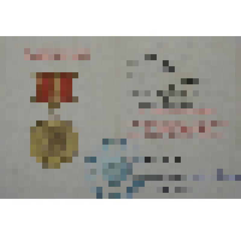 Удостоверение  о награждении Мазур Ивана Григорьевича медалью «За доблестный труд. В ознаменование 100-летия со дня рождения Владимира Ильича Ленина»