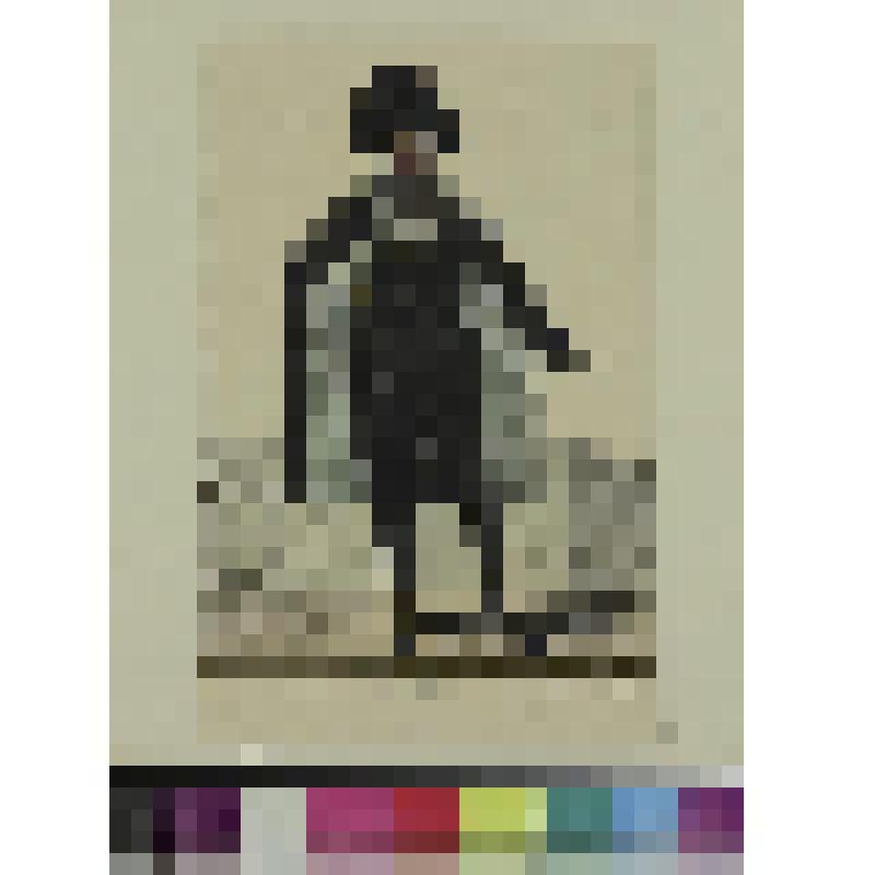 Парадный костюм швейцаров дворца, гравюра