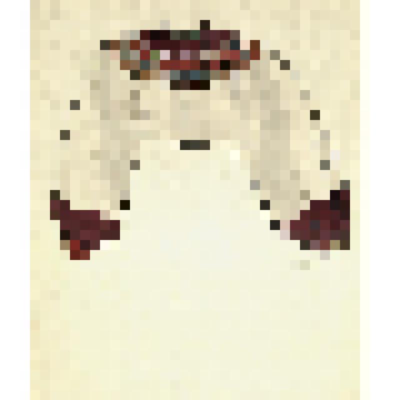 Зарисовка верхней части женской рубахи. Из альбома "Русская народная одежда". Часть 1