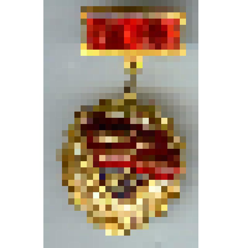 Знак нагрудный наградной «Победитель соцсоревнования 1977» Абрамова Николая Васильевича, слесаря-инструментальщика завода «Сардизель»