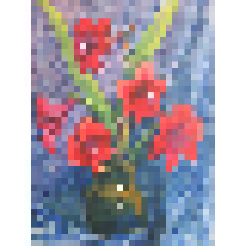 Натюрморт. Букет в коричневом кувшине