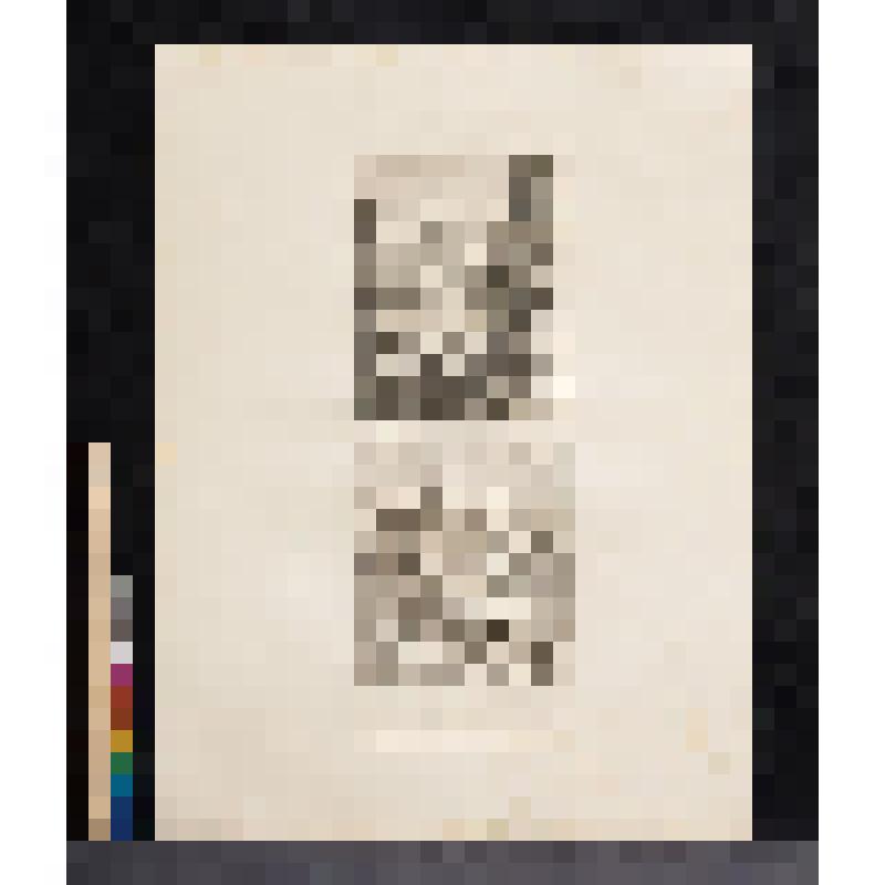 a) Ложная перспектива; b) Время окуривает картину. 1761, из альбома «The Works of William Hogarth»