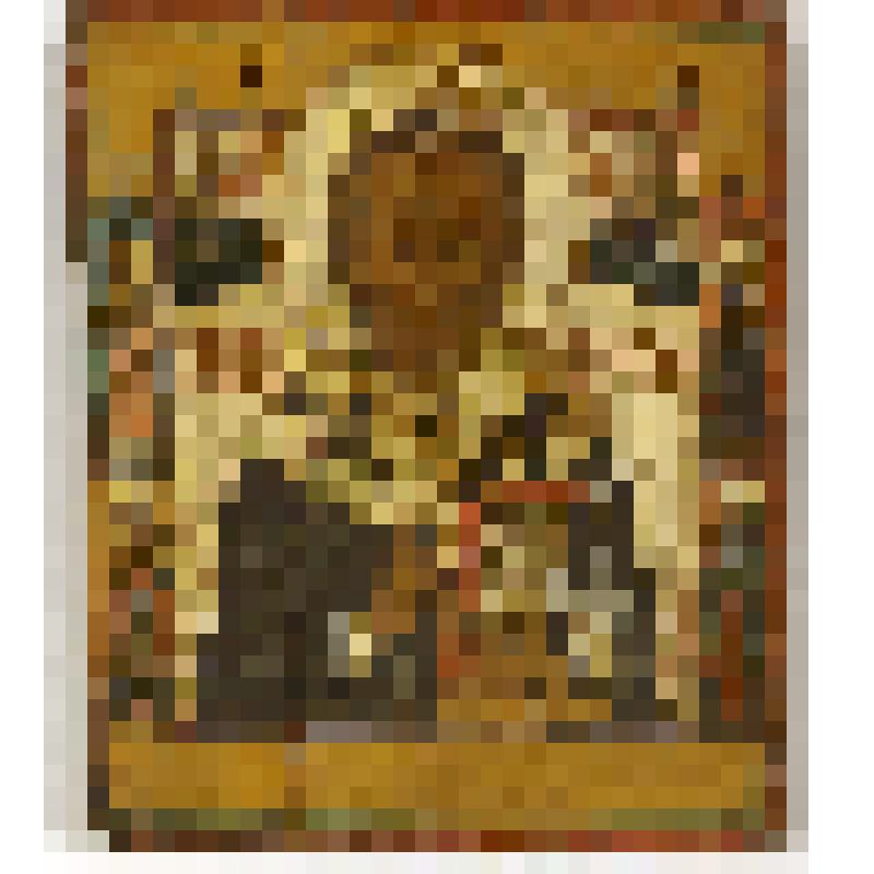 Николай Чудотворец со святыми на полях. Икона