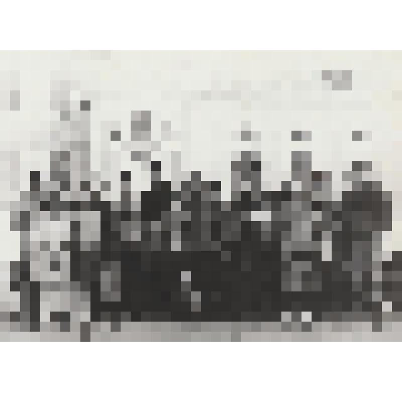 Фотография.  Делегация школьников СШ № 4 изучающих немецкий язык и участвовавших в Днях немецкой культуры в Повольжье. Май 1991 г