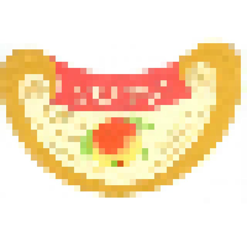 Кольеретка-этикетка горловая к напитку "Яблоко" производства Саратовского пиво-безалкогольного завода, из коллекции кольереток - этикеток горловых к напиткам