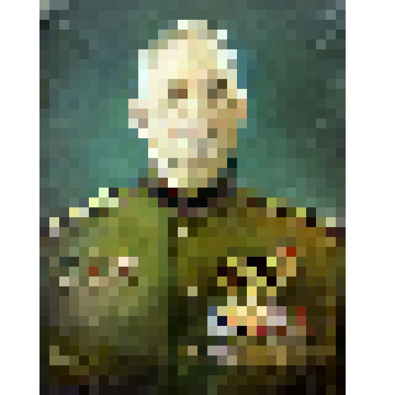 Живописная работа. Портрет полного кавалера ордена Славы Павлушкина Николая Петровича