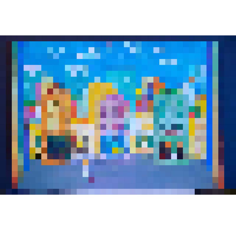 Эскиз декорации. Улица Москвы. "Цветик-семицветик". Крылатов Е.; 1965, балетм. Тарасова О.Г., худ. Левенталь В.Я., Соколова М.А