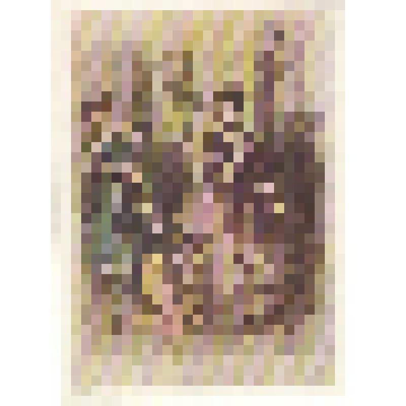 Открытка художественная. Хлестаков. Анна Андреевна и Марья Антоновна 1946-1949 г.Художник: К.И. Рудаков(1891-1949)