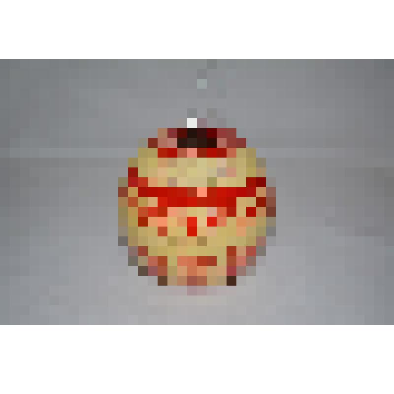 Игрушка елочная "Шар новогодний красный"