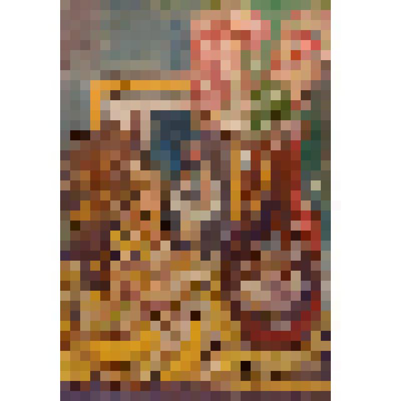 Цветы в вазе. Кукла. Рисунок