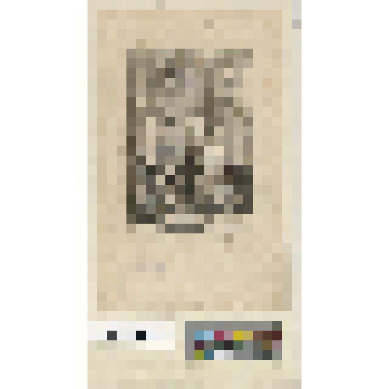 Историческая сцена. Вход короля в ратушу "Le Roi venant a l' Hotel de Ville de paris….sur sa tete"