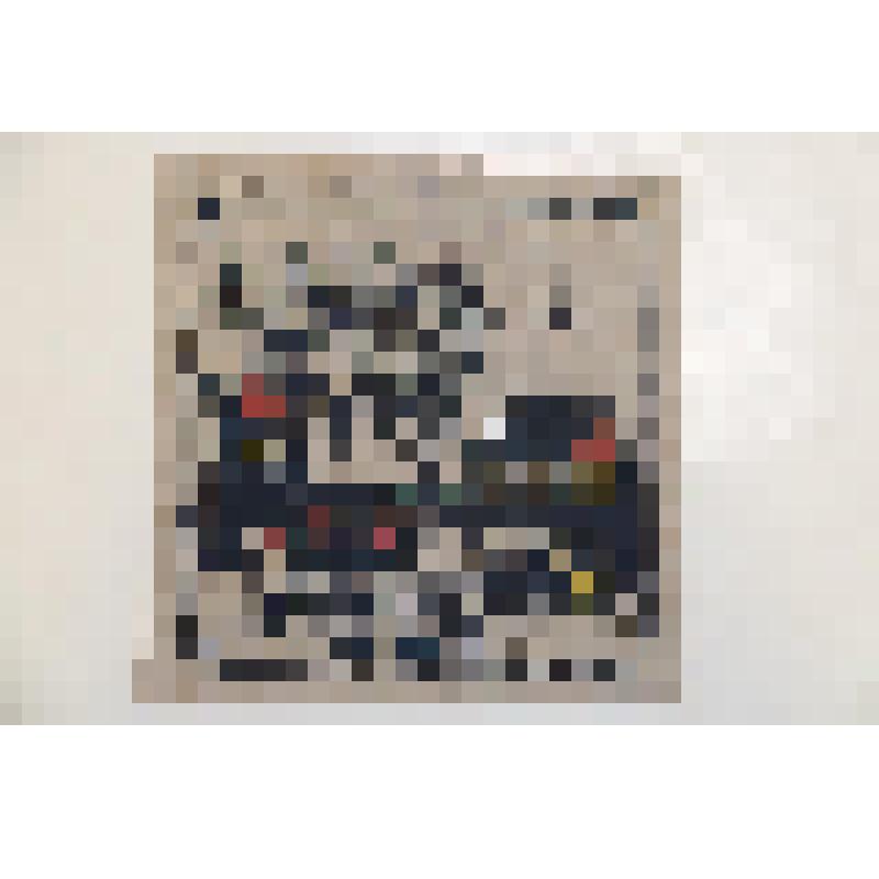 Гравюра. Из цикла работ учеников художественно-ремесленной школы-колонии во Введенском. Дома на берегу реки. 1920 г