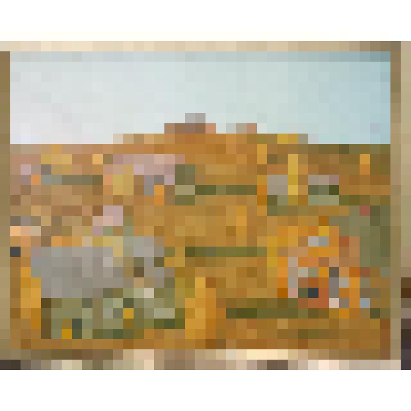 Тихая моя родина, в деревянной раме золотистого цвета. Картина