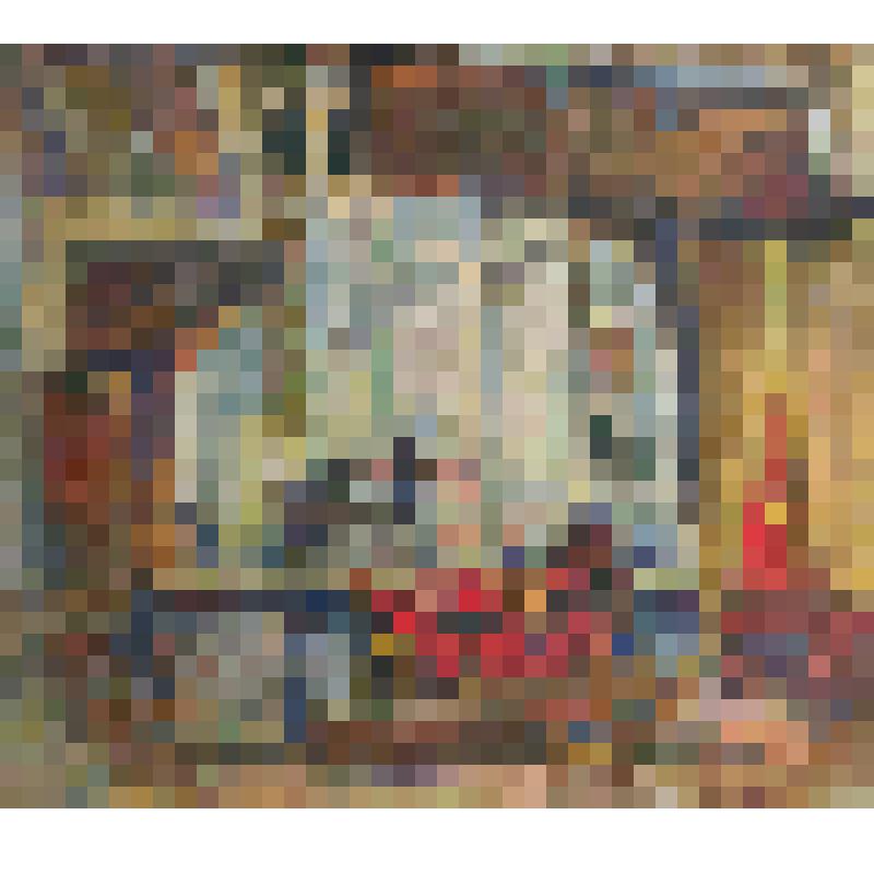Эскиз декорации. Завод. Финал. "Огненный мост" (Пост. 1969 г. ?)