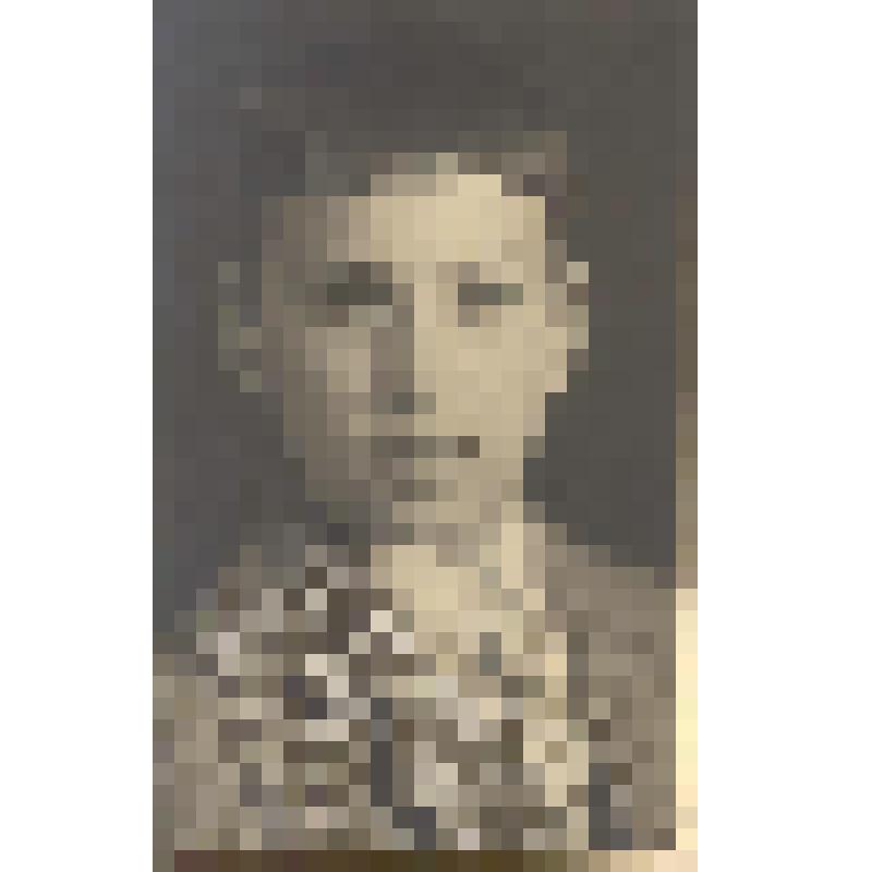 Фотография ч/б. Паустовский Вадим. В клетчатом пиджаке с галстуком, вполоборота, смотрит прямо. 1935г