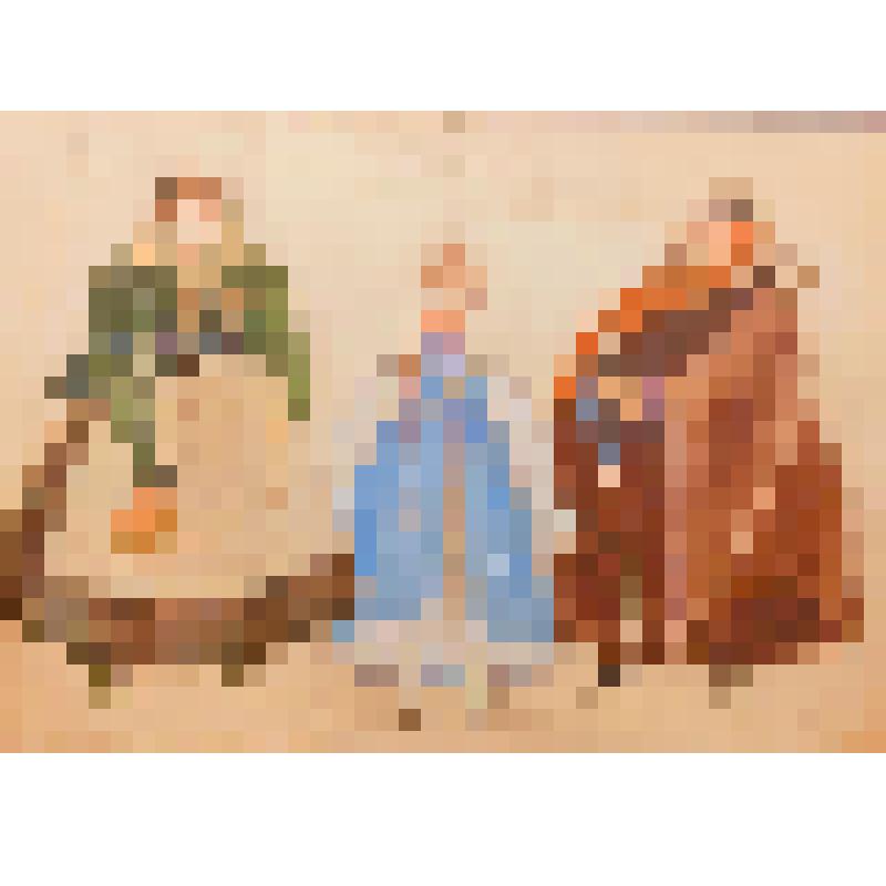 Эскиз костюмов. "Поп и попадья". "Лукоморье". (Режиссер Б.Чирков). Москва, Московский драматический театр им. Н.В. Гоголя