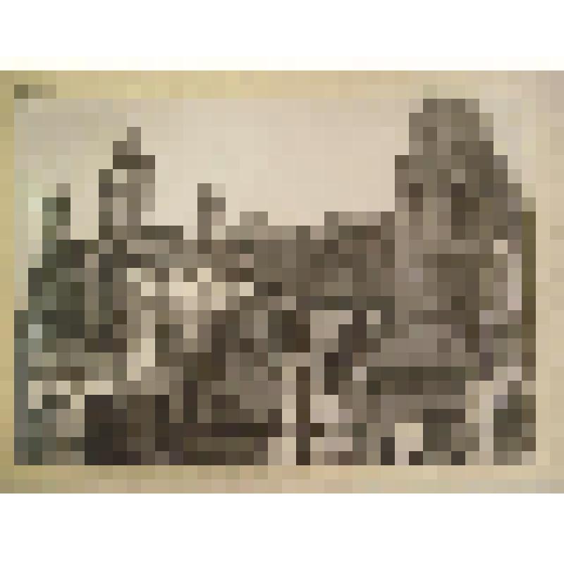 Церковь Троицы в Зубове. Ул. Пречистенка д. 31. 1652 г. кол. кон. XVII в., трап.-1849 г. Разобрана в 1932 г. г. Москва. Церковь Троицы в Зубове. Часть северного фасада