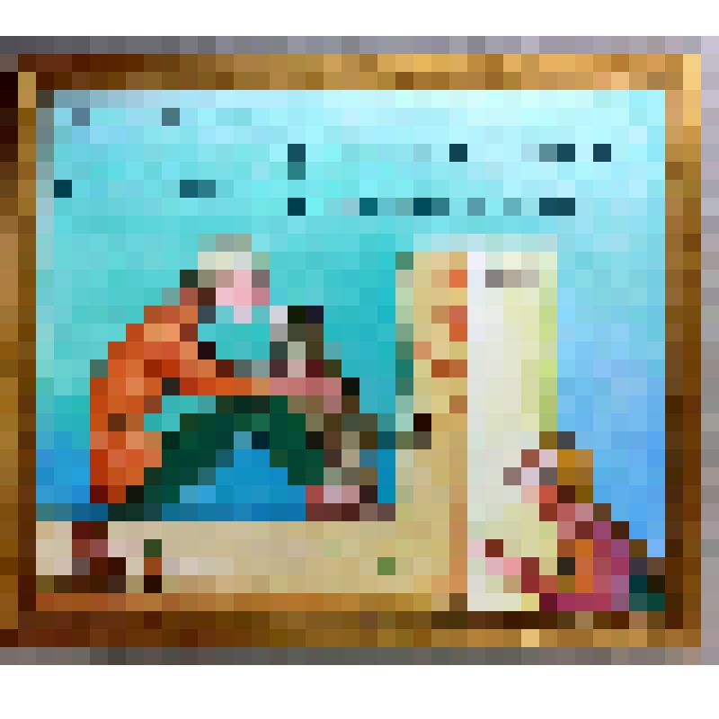 Картина. Меня милый не целует... Из серии "Саратовские частушки"