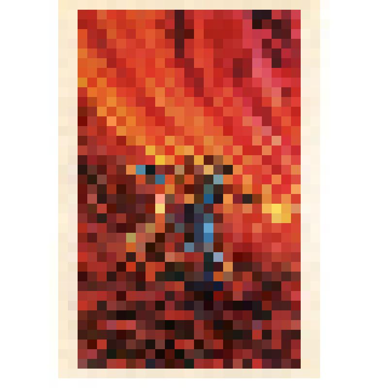 Открытка художественная "Автоматическая станция Венера-9 на Венере" из комплекта открыток "Звёздные пути". Издание: М.: "Изобразительное искусство". СССР, 1978 г