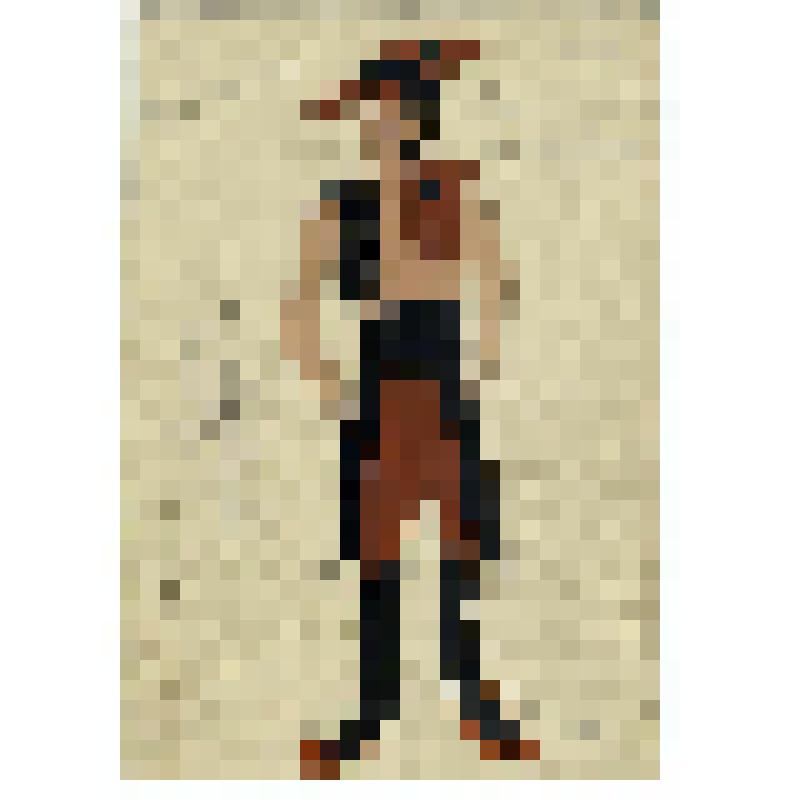 Эскиз костюма. Крестьяне, 2 картина 2 акта. "Комедианты". Глиэр Р.; 1931, балетм. Чекрыгин А.И., Петровский А.П. (режиссер), худ. Эрдман Б.Р