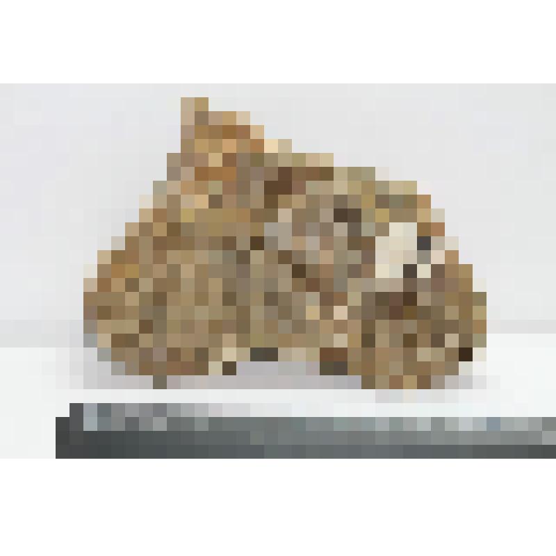 Минерал. Жилка белого и зеленого кальцита в песчанике