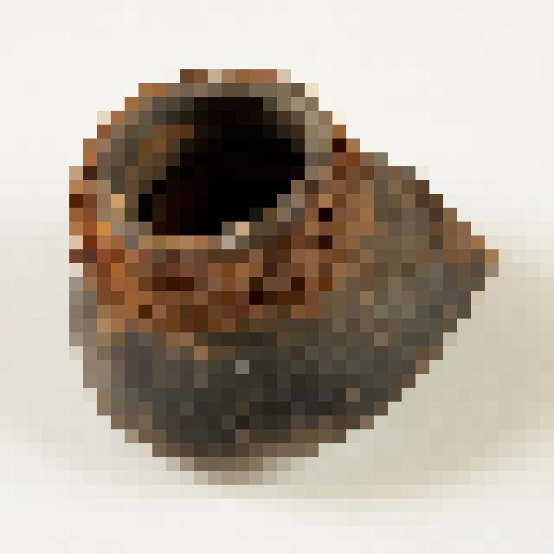 Светильник чёрнолощёный с фрагментом кольца металического вокруг горла