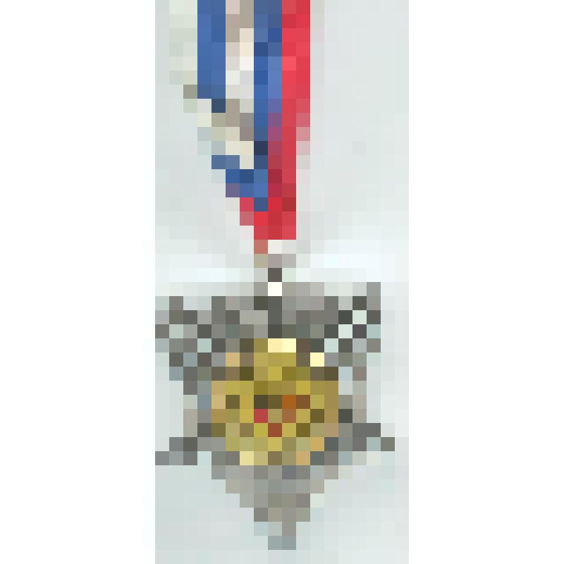 Медаль серебряная чемпионата России команды "Автодор", из коллекции материалов о баскетбольном клубе "Автодор" города Саратова