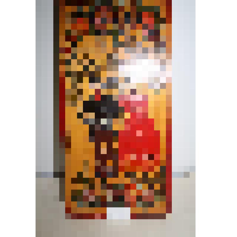 Панно с сюжетной городецкой росписью