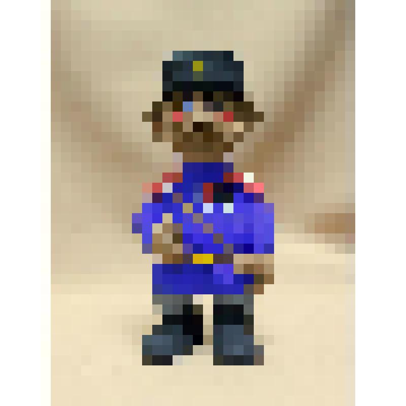 Скульптура из глины «Офицер»