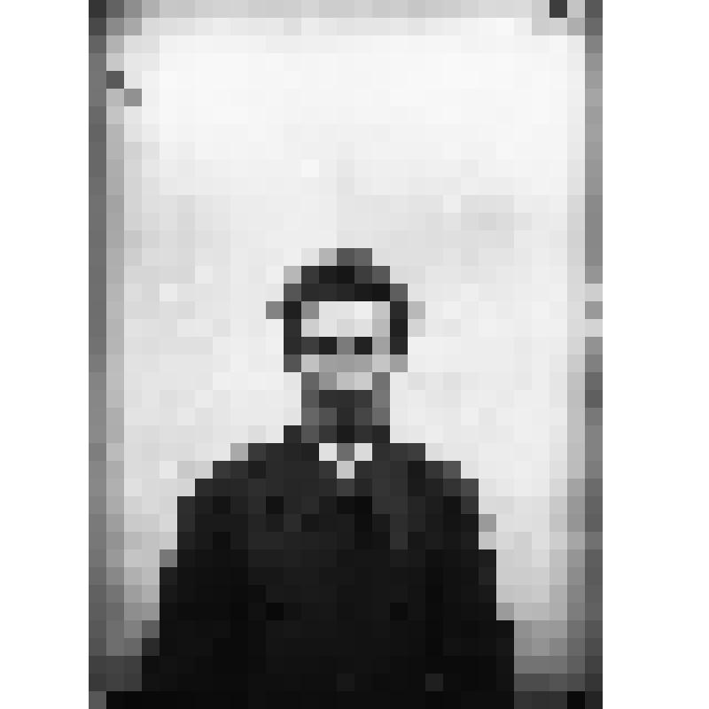 Негатив на стекле: Улус Орешков по речке Неня. Орешков Назарий, сагаец,  I1-ой половины рода, 38 лет an face
