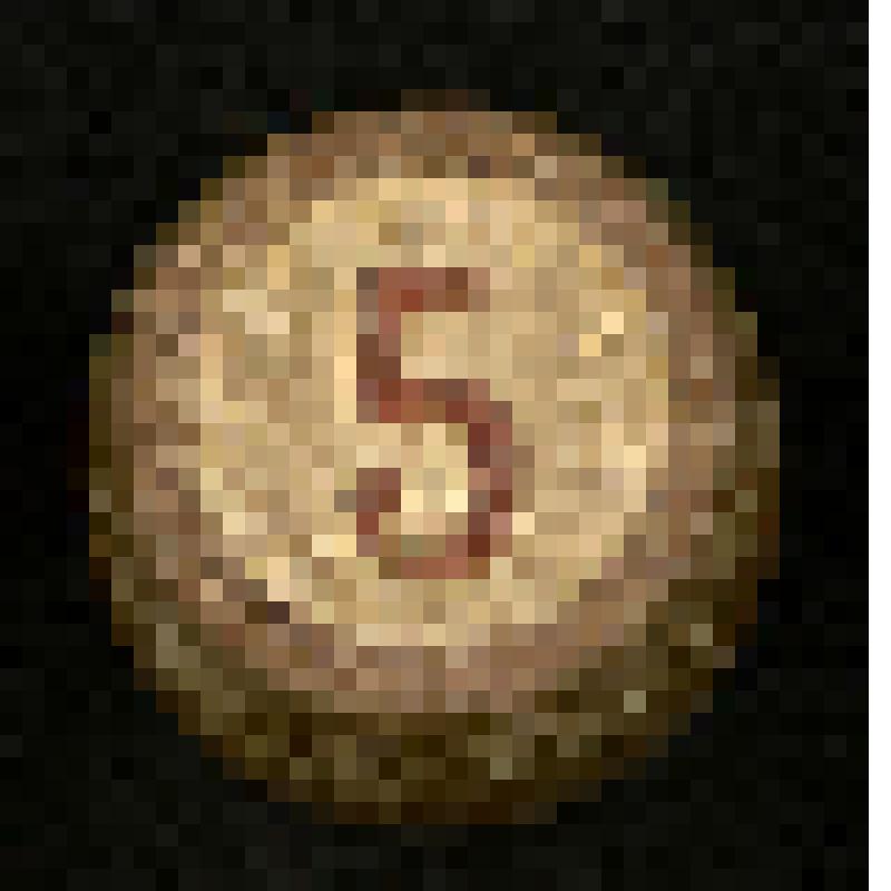 Бочонок № 5 от настольной игры «Лото»