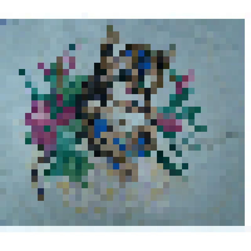 Панно вышитое "Котенок"